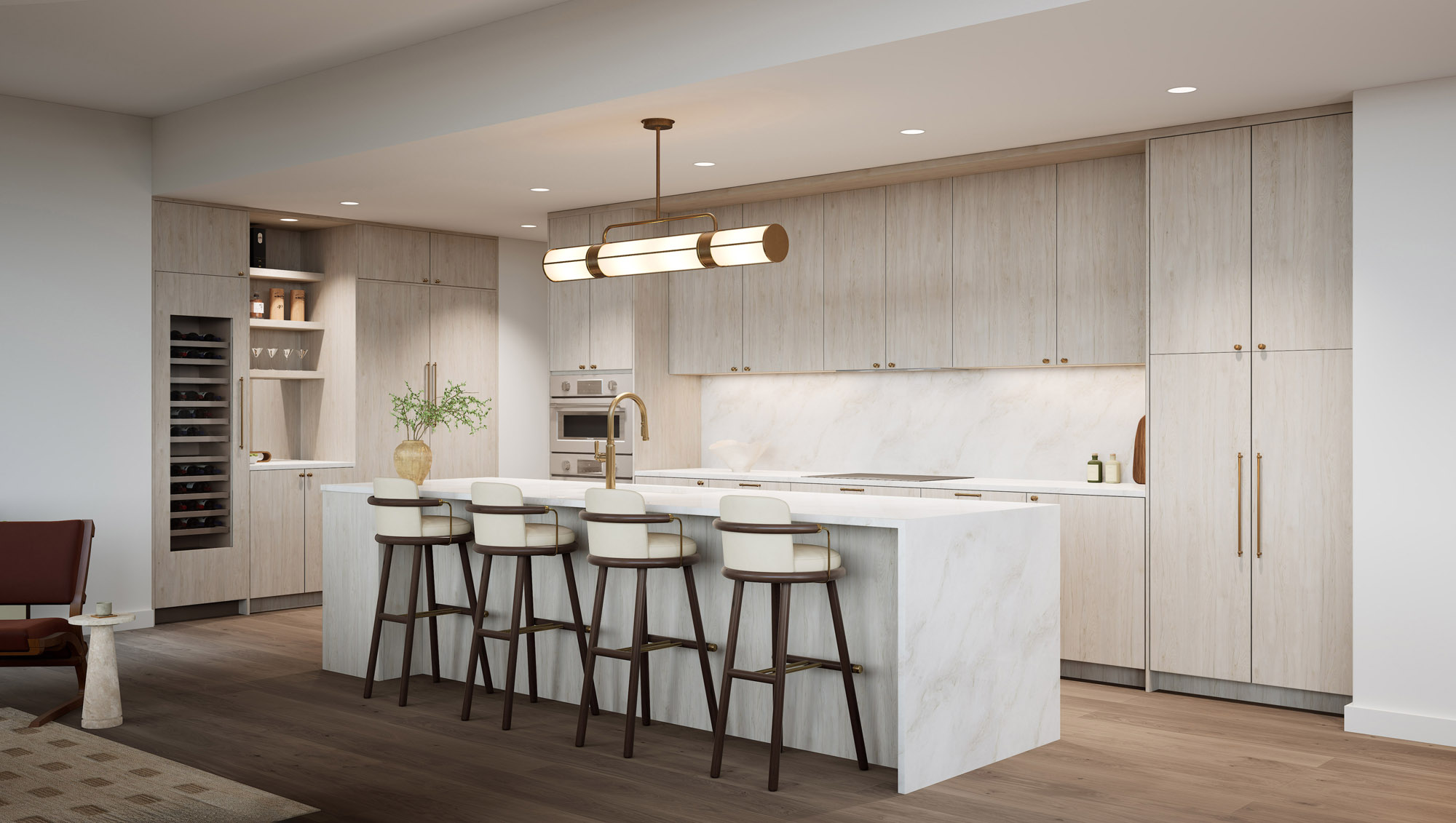 Open Kitchen & Living | Finish Palette - Tranquil