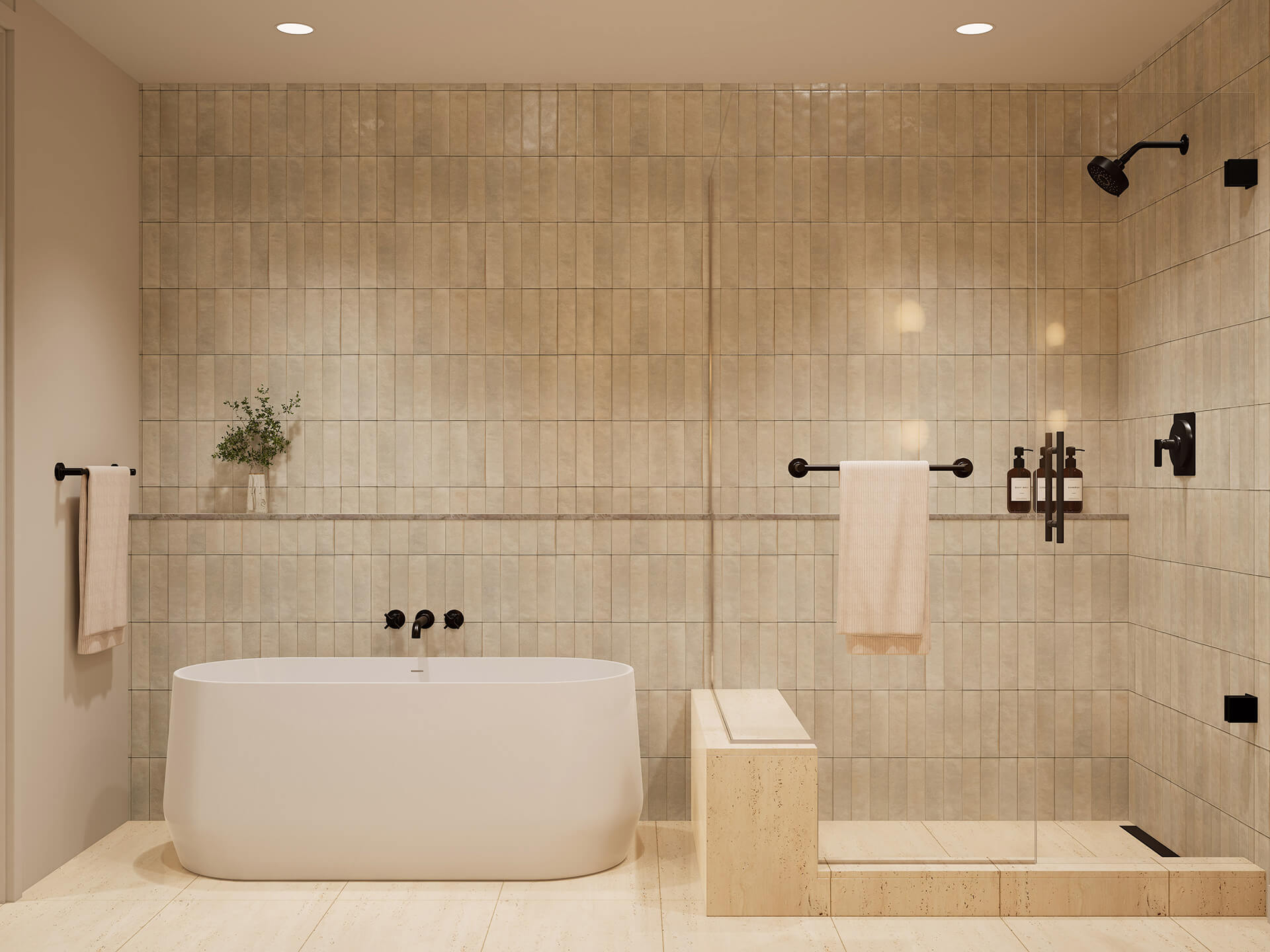 Viceroy Residences - Primary Bathroom - Trailhead Finish Palette